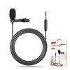 Yinke Wired Condenser Microphone, Omnidirectional, for Smartphones and PCs, 3.5mm Plug, 4-Pole, Compatible with PCs, iPhones, iPads, Android Phones, C