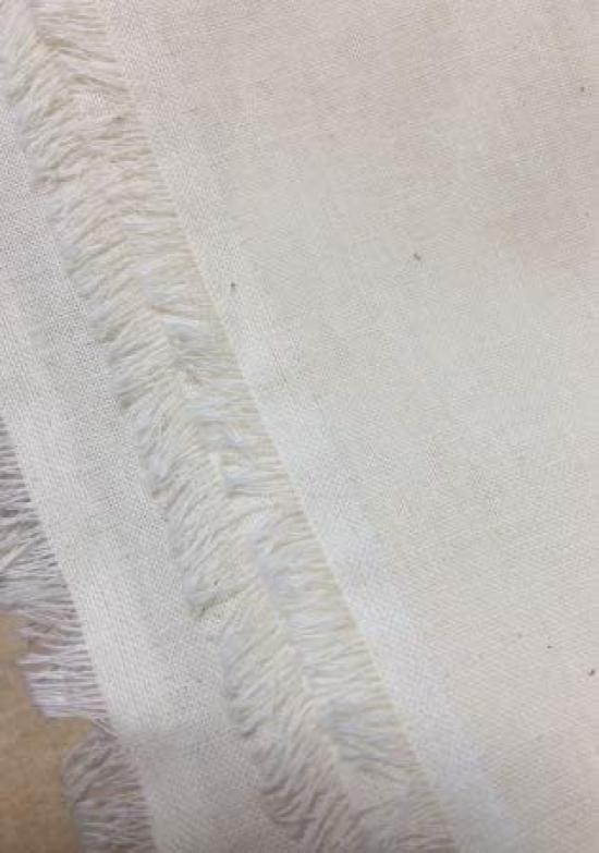 Ткань Horiuchi для однотонного стандартного типа NEW2003 шириной 97 см x без крахмала (Серый) Наметка, Узор, Молочно-белый, 100% хлопок, (Сделано в Японии),