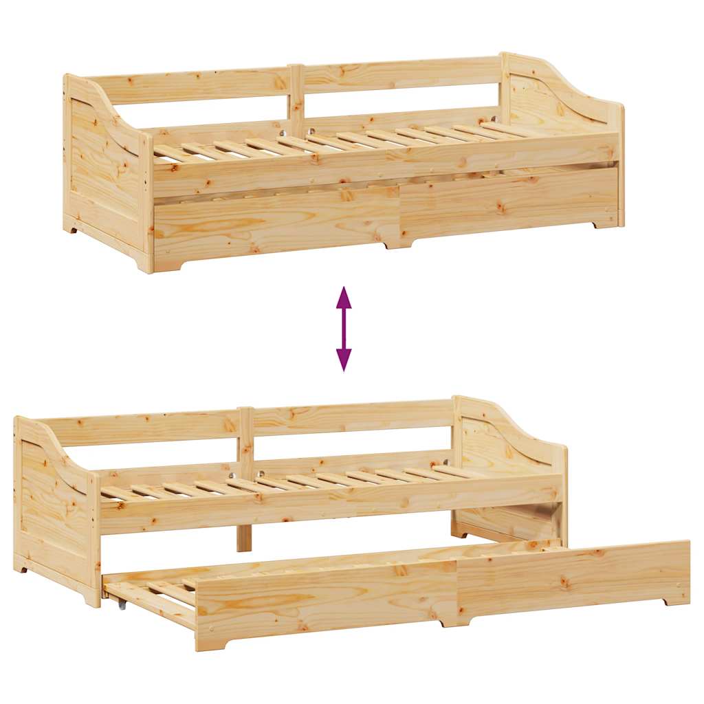 Daybed Extendable Without Mattress IRUN 90 x 200 cm