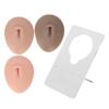 3pcs 3D Silicone Button Belly Model Display Belly Piercing Practice Model for Acupuncture Teaching