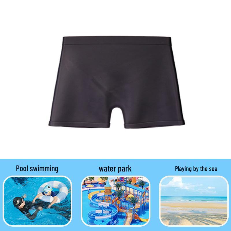 Children's Waterproof Silicone Swim Trunks - Anti-Infection Swimwear for Boys and Girls