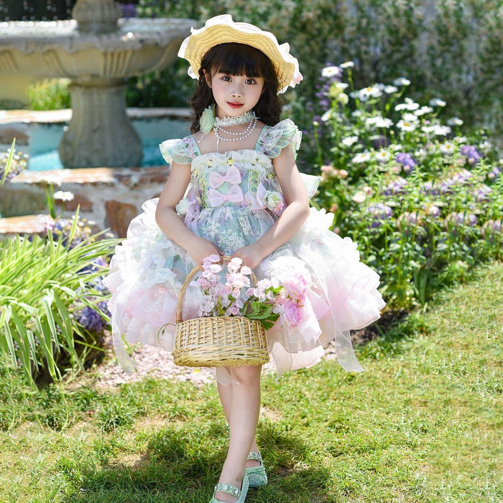 Girls' Summer Lolita Fairy Princess Dress for Parties and Performances