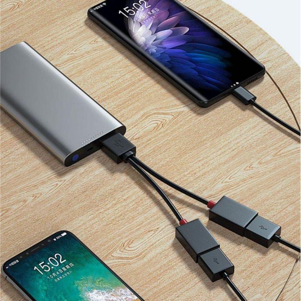 1 штекерный разъем на 2 гнезда 1 в 2 выхода USB-кабель для автомобиля USB-разветвитель для телефона Android