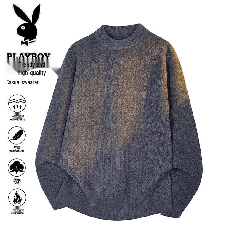 PLAYBOY Мужской осенне-зимний свитер с круглым вырезом