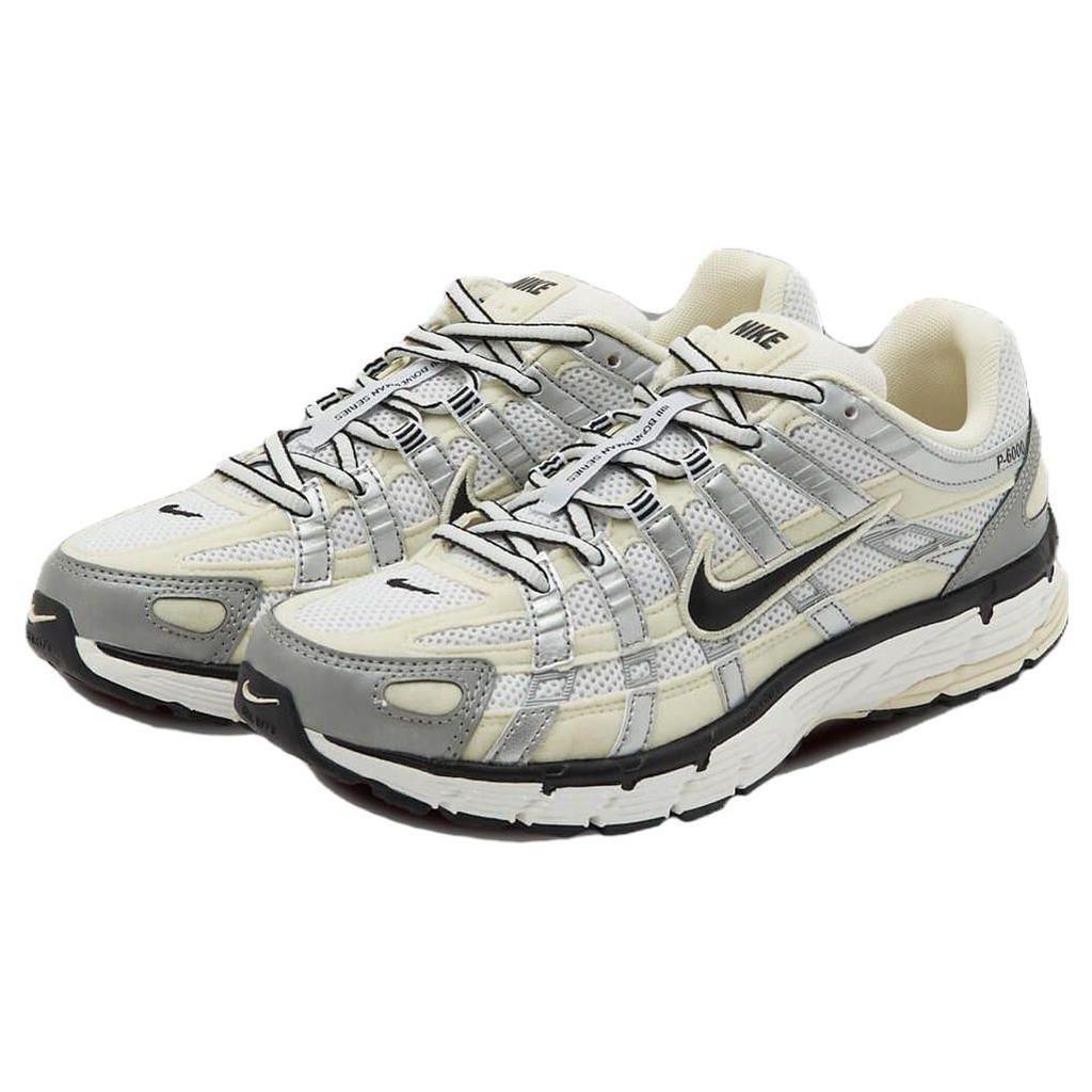 Nike P-6000 Coconut Milk Metallic Silver Женские кроссовки Кремово-черные Summit-White FV6603-100