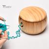 Personalized Yarn Bowl for Crocheting Custom Wooden Knitting Crochet Holder with Lid Multi-Functional Craft Storage Organizer Handmade Gifts for