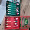 Stainless Steel Spoon Creative Christmas Tree Coffee Mixing Spoon Dessert Fruit Fork Spoon Fork Cutlery Gifts from Santa Claus