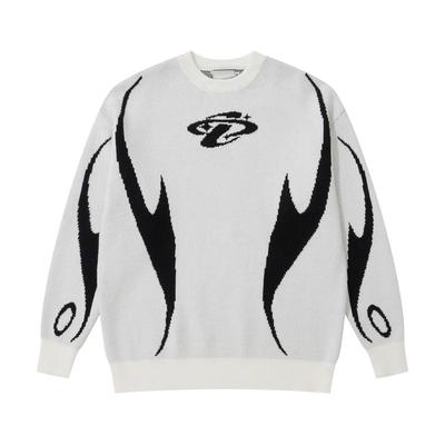 Новый стильный пуловер в пригородном стиле для женщин, осенне-зимний свободный универсальный вязаный свитер с круглым вырезом для верхней одежды