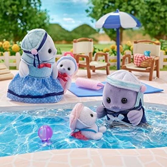 EPOCH Sylvanian Families Doll Seal Family FS-51 ST Mark Certified 3 years older Toy Dollhouse