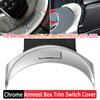 Серебряный хром центральная консоль подлокотник переключатель кнопка отделка крышка для Mercedes Benz CC GLC класс W205 W253 2015-2020 автомобильные аксессуары