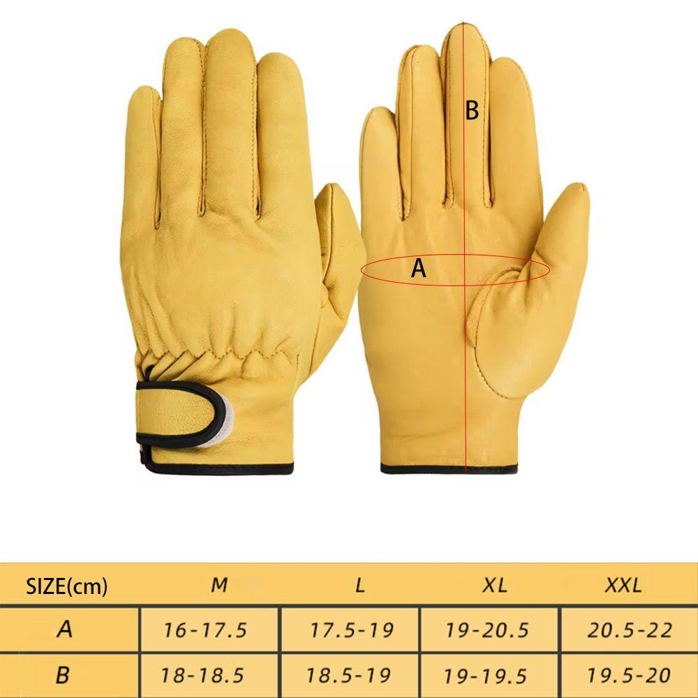Safety Wear-resistant Gloves Leather Security Gloves Tough Work Gloves Sports