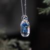 Jewelry Glassy Jellyfish Necklace Coloured Glaze Ocean Style Chain Choker  Gift