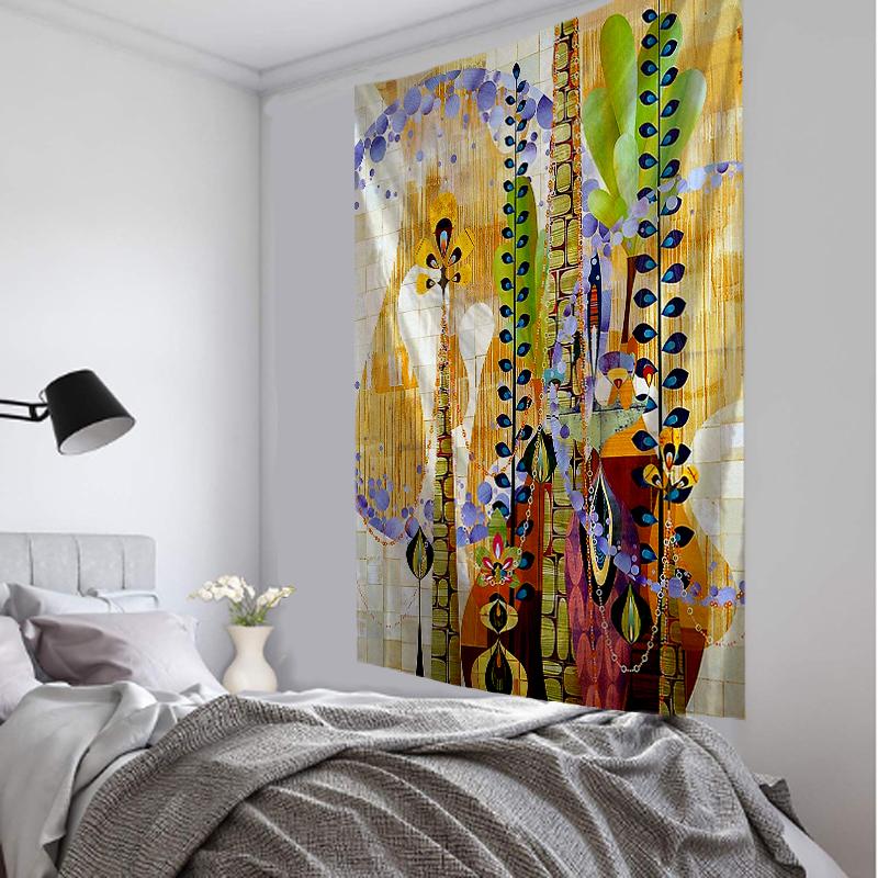 Гобелен с бабочкой и цветком, настенный индийский художественный пляжное полотенце, богемный психоделический матрас, домашний декор для спальни