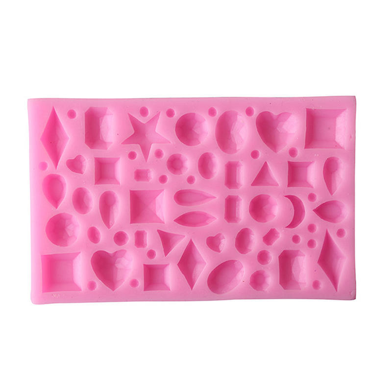 Новая DIY 3D Форма для Украшения Тортов, Сахарная Мастика, Силиконовая Форма в Форме Драгоценных Камней, Инструменты для Искусства