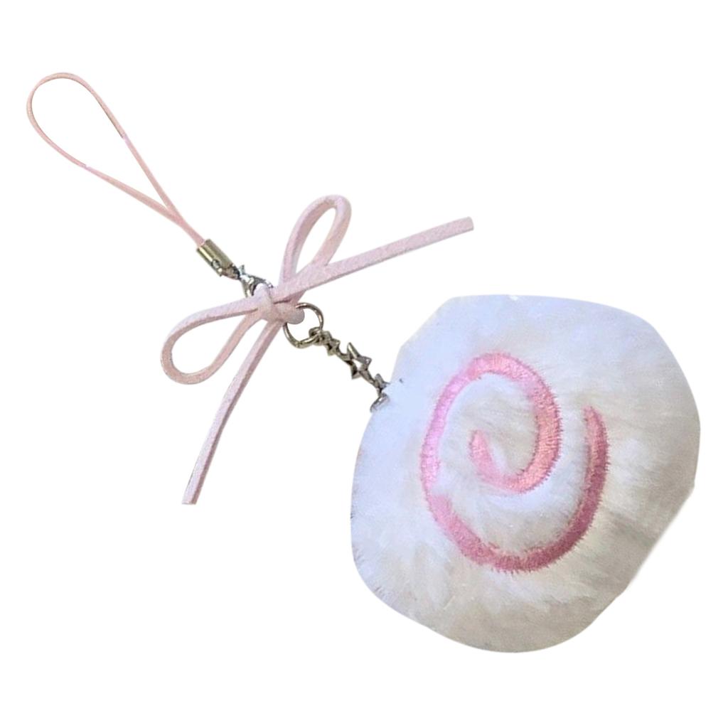 Soft Embroidered Fish Keychain Delicate Accessory Hand Woven Fish Board Soft Keychain Room Handcrafted Fish Plate Charm