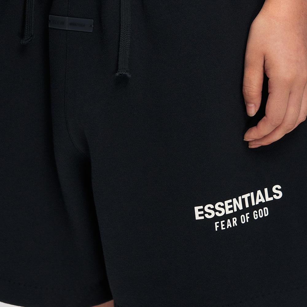 Fear of God Essentials Классические флисовые шорты 'Jet Black' Мужские 160SP252000F