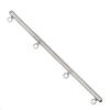 Adjustable Stainless Steel Spreader Bar With Leather Padded Handcuff Ankle Cuff Dog Collar Lockable Bdsm Sex Slave Restraint Set