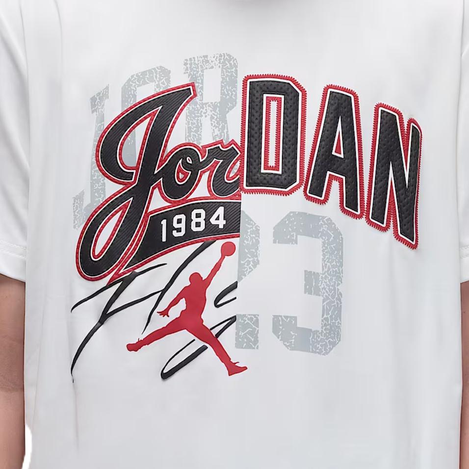 Jordan Футболка SS25 Удобная Модная Трендовая Универсальная С коротким рукавом Детские Топы IO2296-133