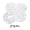 4Pcs Cake Stencils Food Grade High Toughness PP Cake Cookie Stencil Template Molds Baking Supplies for Home