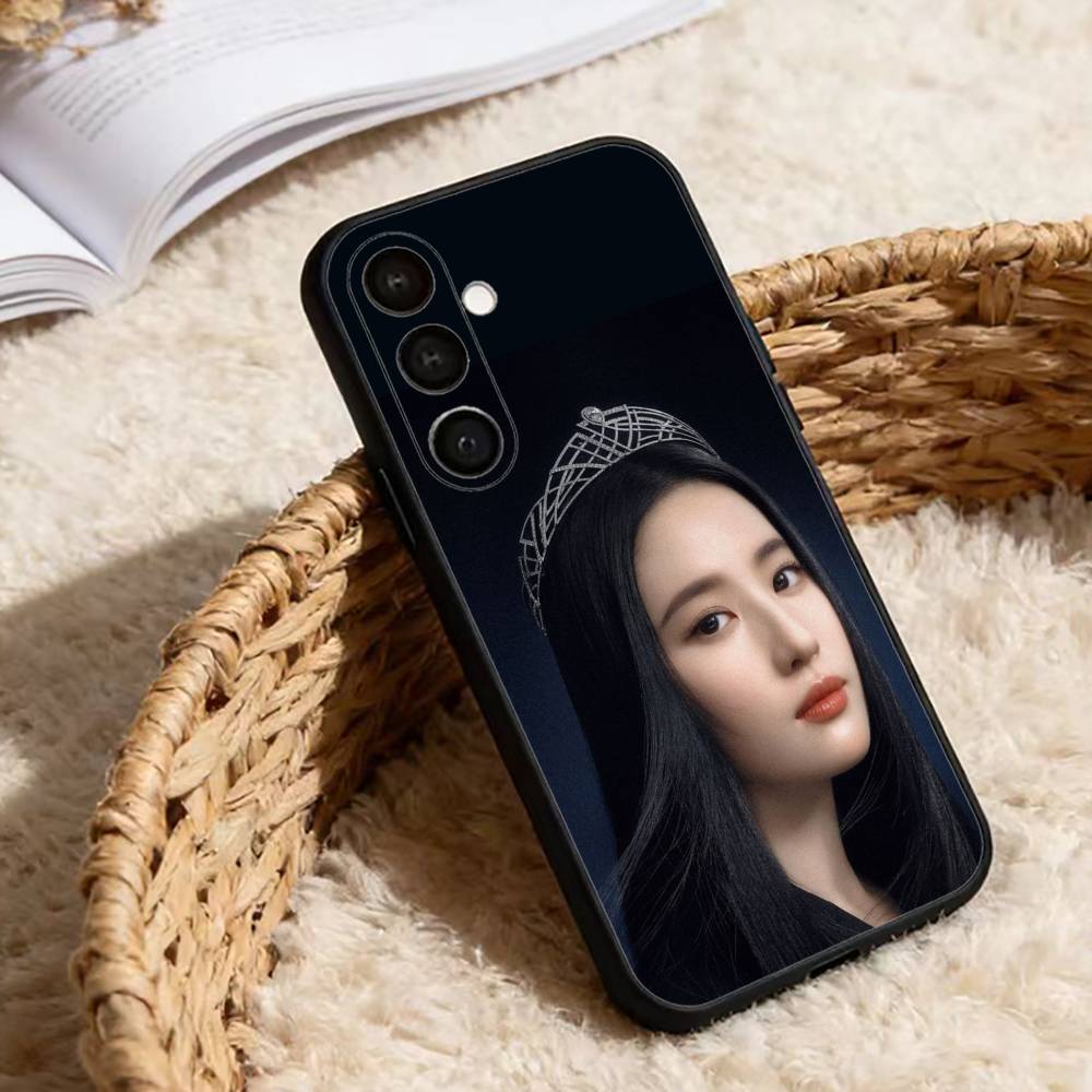 Хрустальный чехол для телефона Crystal Liu для Samsung Galaxy A13, 21s, 22, 31, 32, 52, 53, 71, 72, 73, Мягкий черный чехол