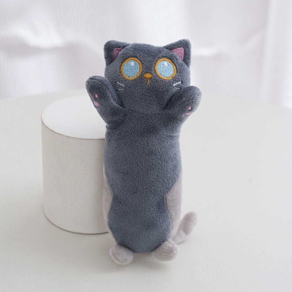 Мягкая длинная кукла-кошка, брелок, милый мультяшный кот, плюшевый кот, брелок, плюшевая кукла, плюшевая подвеска, детские игрушки