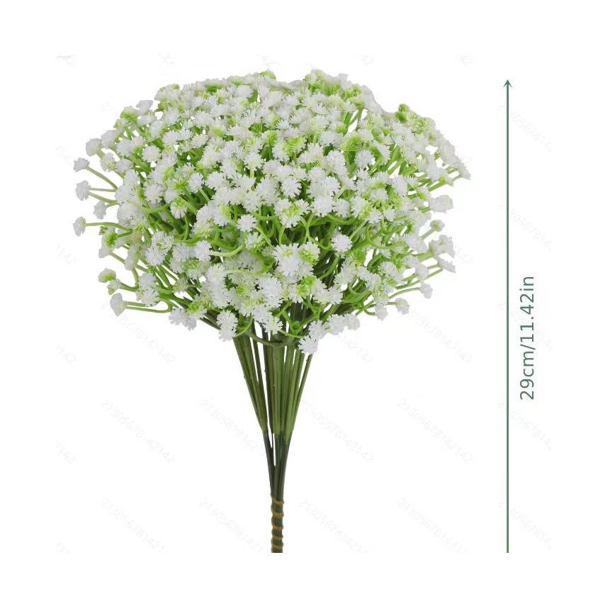 Artificial Baby's Breath Flower Aisle Runner for Wedding Decor and Photo Props