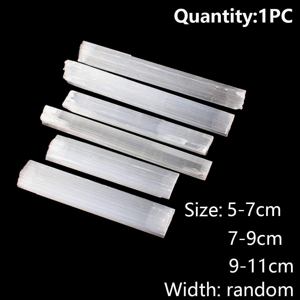 Specimen Jewelry Making White Selenite Wand Natural Gypsum Sticks Healing Stone Crystal Quartz