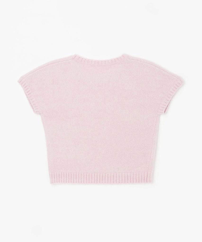 PLAC WOMEN Some Flower Knit Top Light Pink