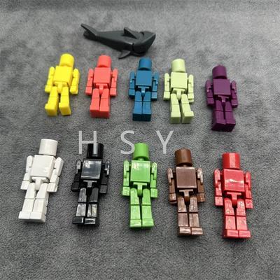 Оригинальная многостильная шарнирная подвижная трехмерная цельная деревянная детская гуманоидная анимационная кукла подарочная игрушка робот