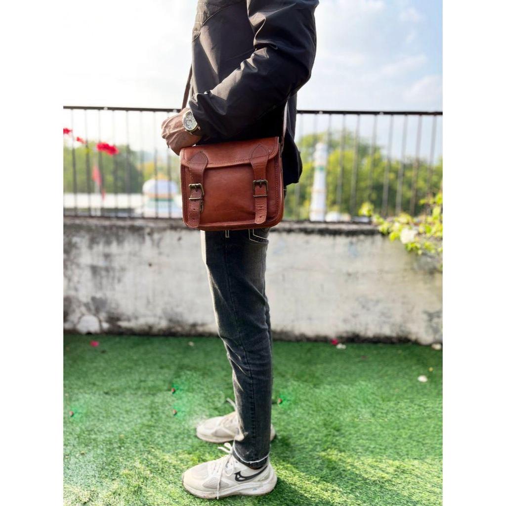 Маленькая кожаная сумка-саквояж ручной работы, сумка для iPad, офисная сумка, подарок для мужчин и женщин, потертая сумка через плечо