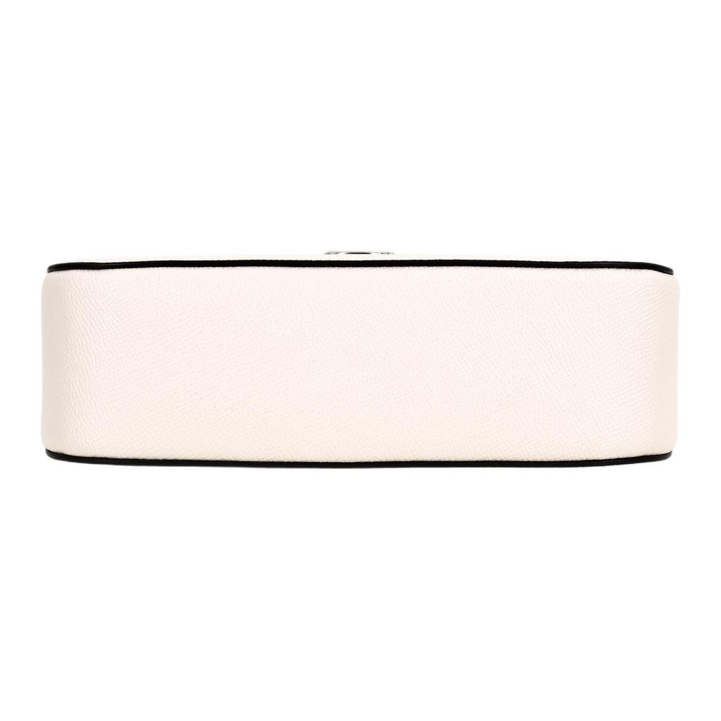 New COACH Hobo Canvas With Leather Crescent Bag Shoulder Bag Crossbody Bag Handbag Medium Size Women's White CJ842-CHK