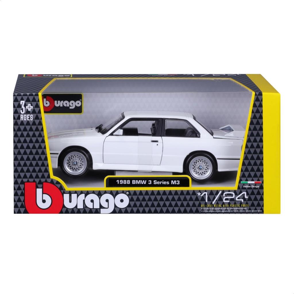 Bburago масштаб BMW M3 1989 Белый Литая модель Готовая 21100 W 1/24 (Е30) / Автомобиль, Продукт,