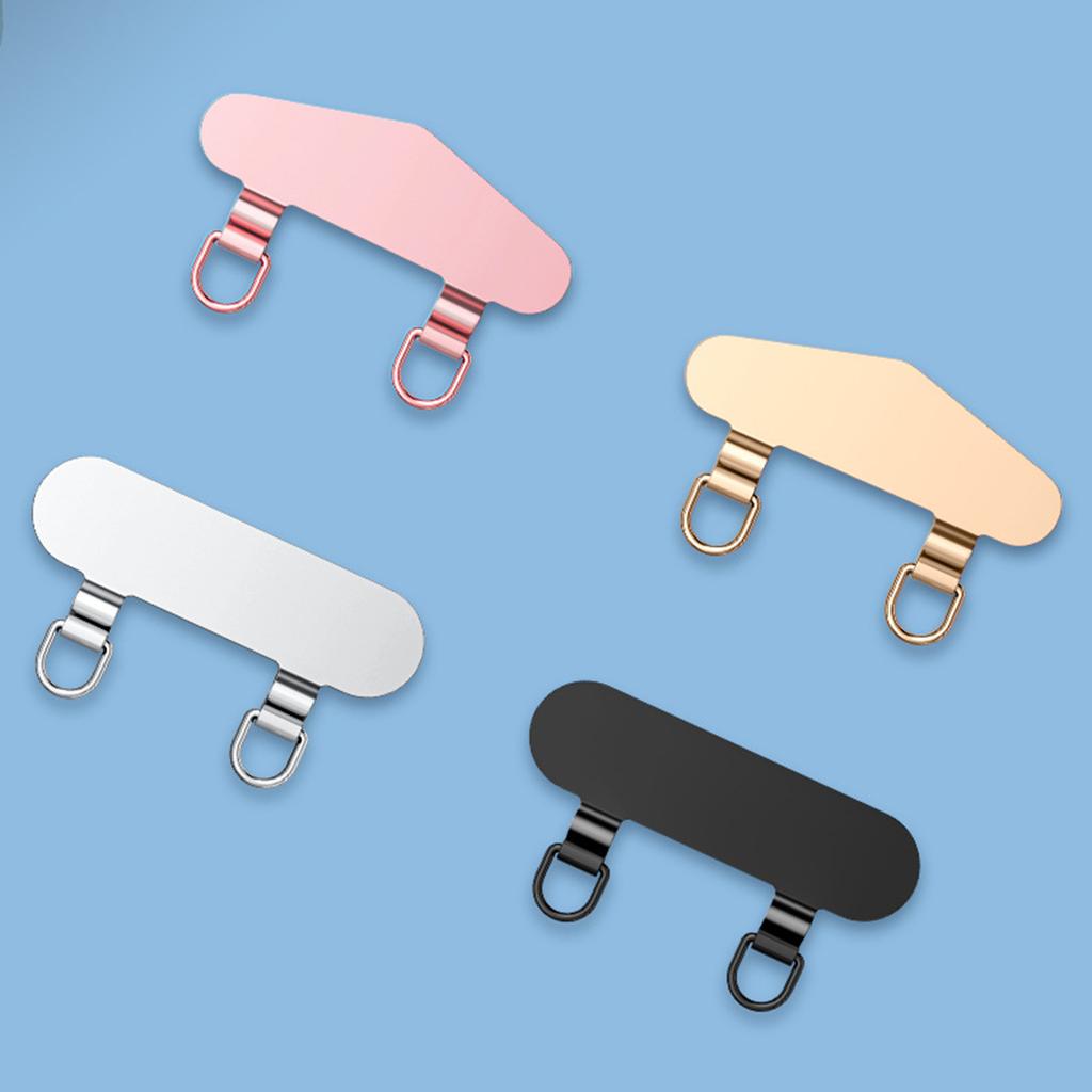 Зажим для телефона из нержавеющей стали с двойной металлической цепочкой для уха для надежного крепления на открытом воздухе для активного образа жизни