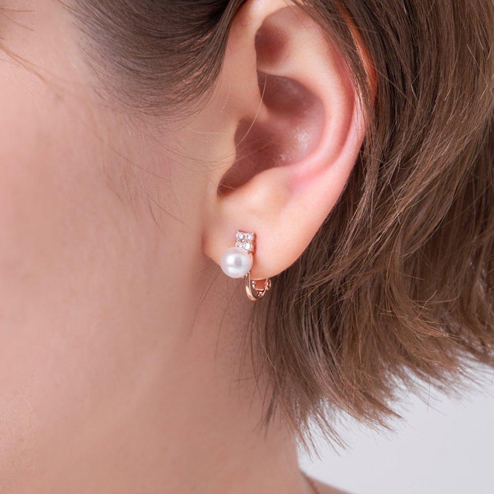 Shine Rose Pearl Earrings Elspee501