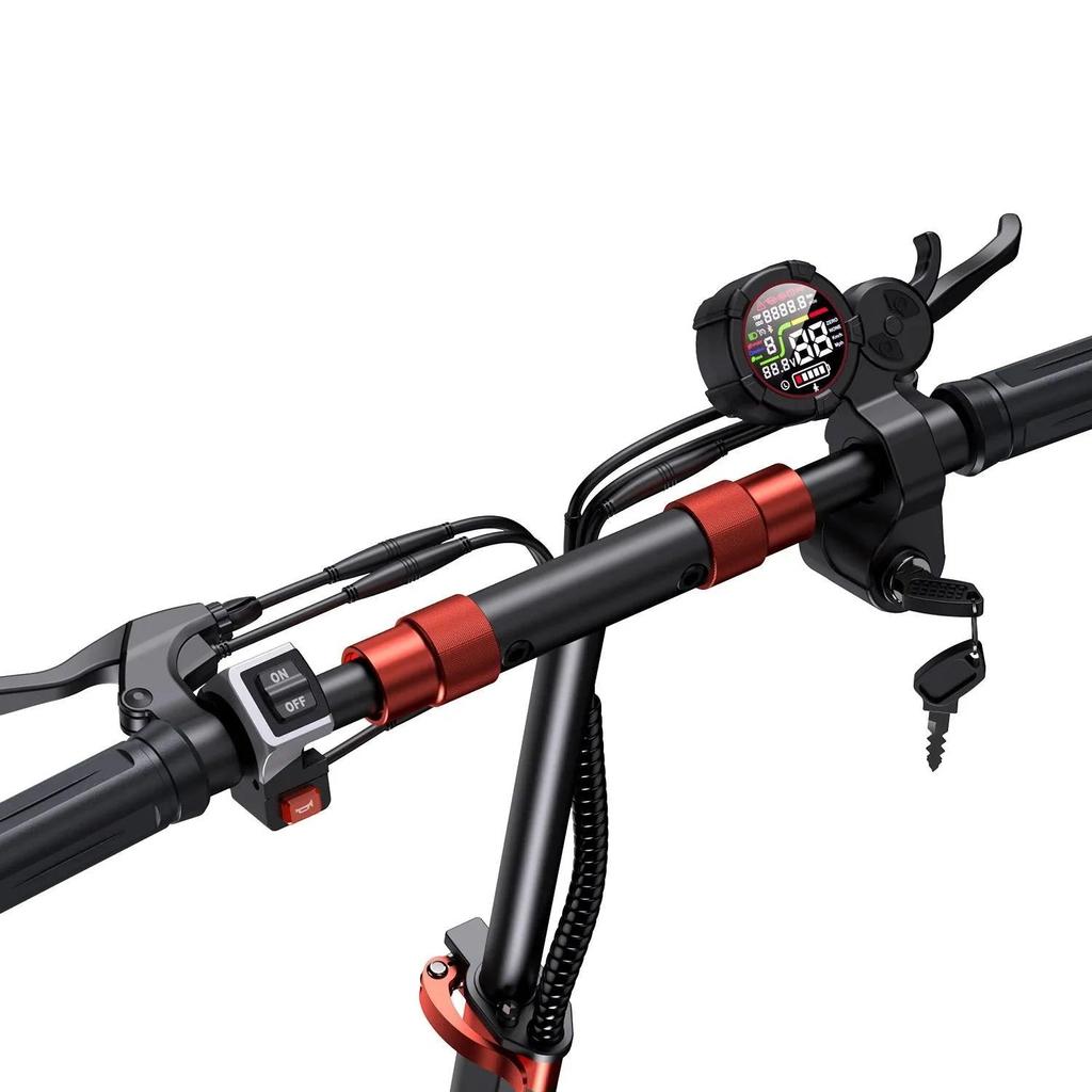 11" Большое колесо iScooter Внедорожный электросамокат 1000 Вт Мотор, 48 В 15 Ач Аккумулятор, ЖК-дисплей, 45 км/ч Высокая скорость Складной электросамокат с подсветкой