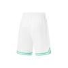 Шорты для баскетбола Li Ning CBA Series в полоску с цветными блоками и средней посадкой, прямые, мужские, белые AAPU097-7