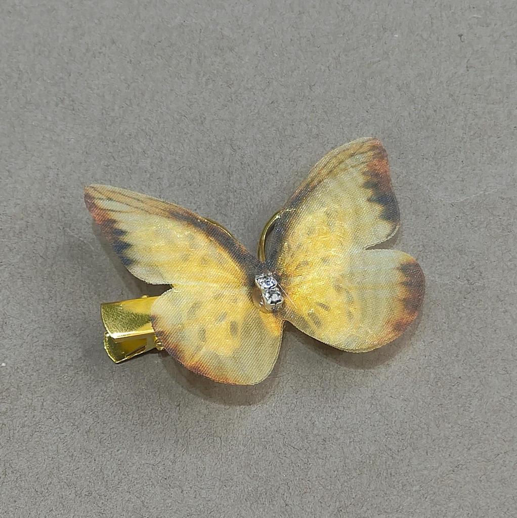 Градиентная заколка-бабочка для детей - симпатичная заколка-уточка из сетки и сплава, идеально подходит для стилей ханьфу и феи