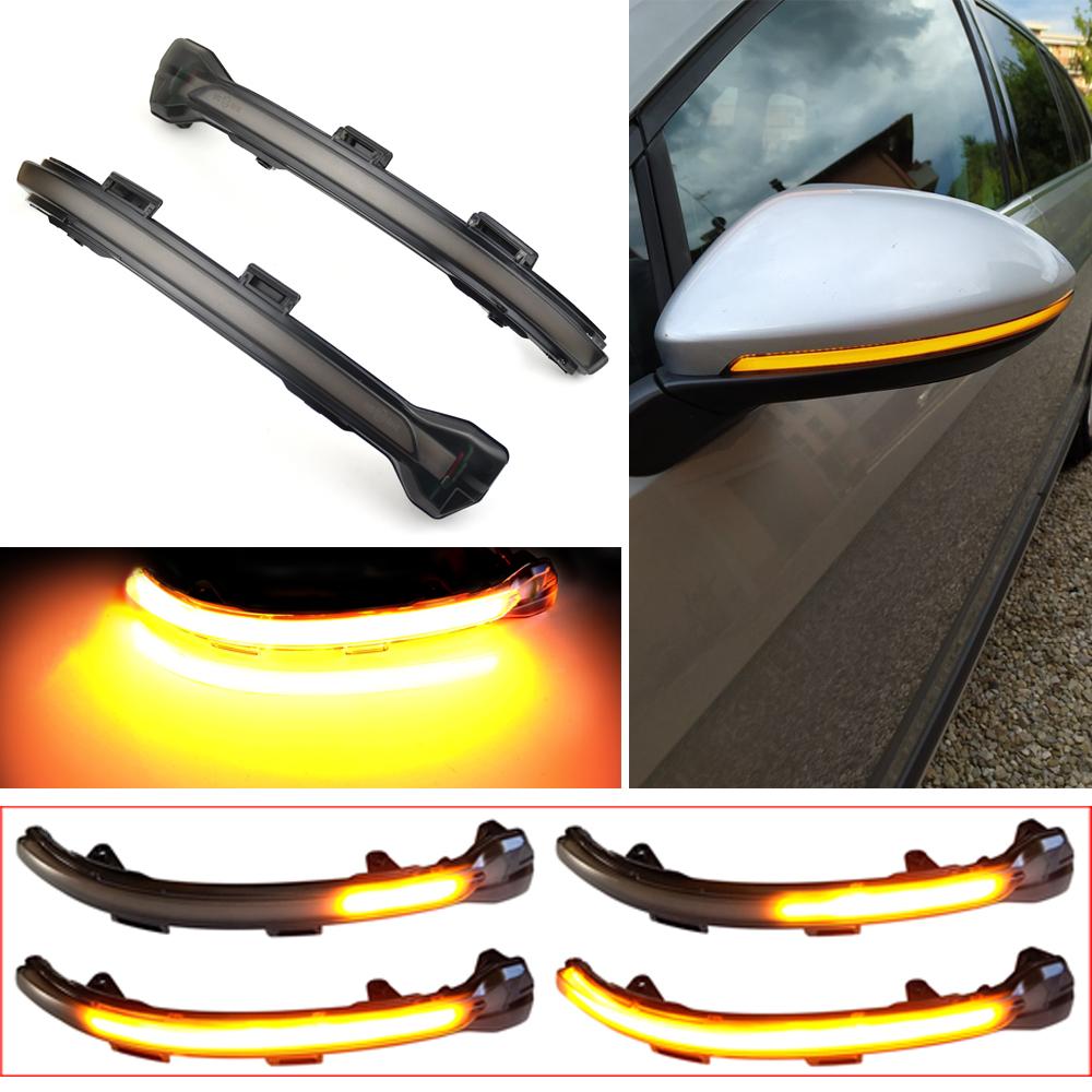 For Vw Golf Mk7 7 Gti R Gtd Dynamic Led Turn Signal Light Rearview Mirror Indicator Blinker Repeater For Volkswagen Rline Touran