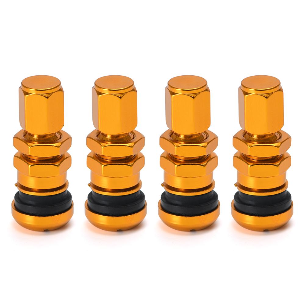 4pcs / set Universal Motorcycle Car Wheel Tubeless Tire Valve Air Caps for Tire Valve Stem Aluminum Metal Air Valve Stem VR-WR11