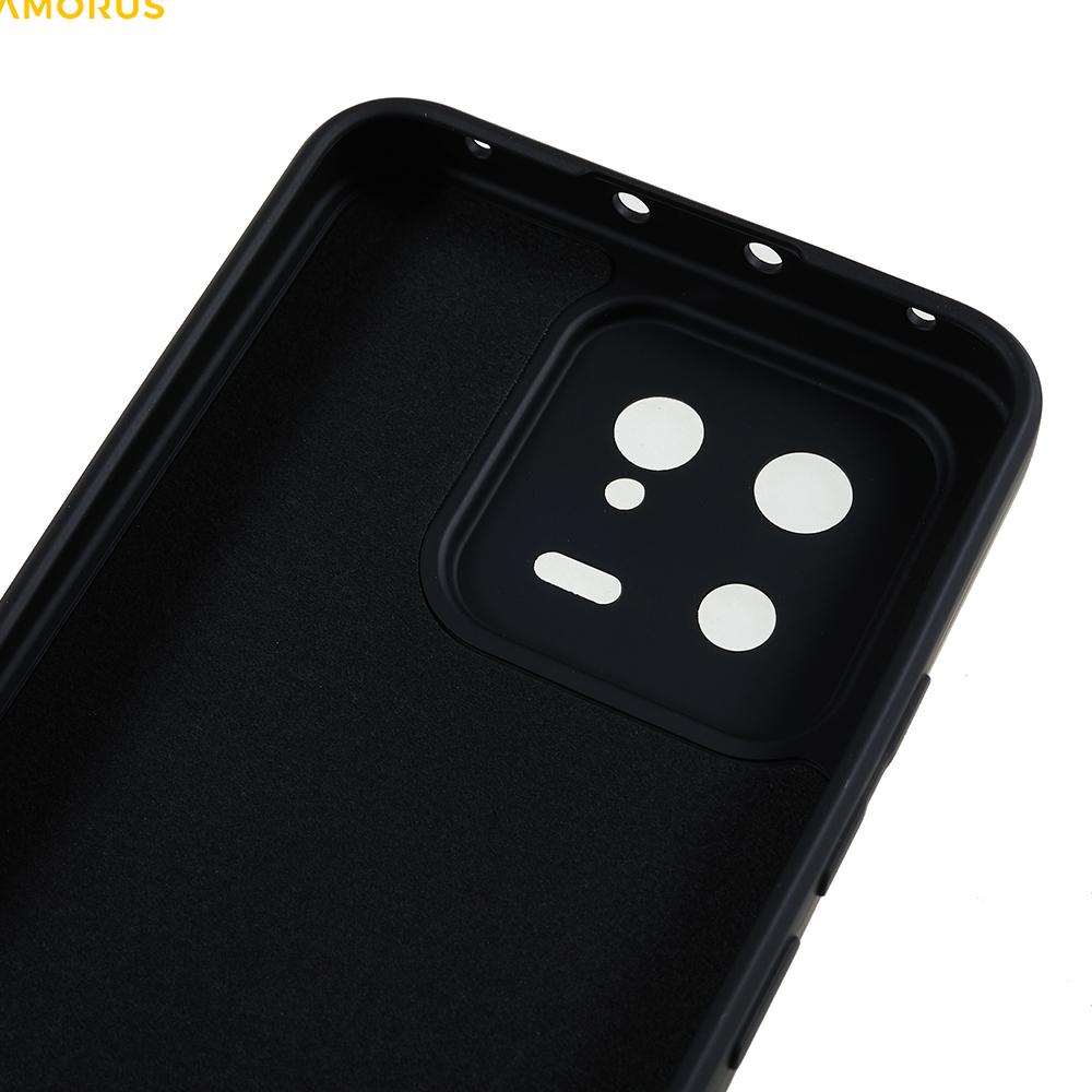 For Xiaomi 13 Case Precise Cutouts TPU Fiber Lining Shockproof Phone Cover