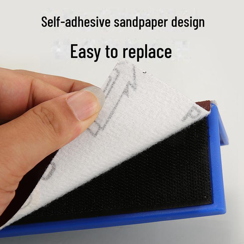 Регулируемый выдвижной скребок для шпатлевки с длинным стержнем и внутренней угловой наждачной бумагой для шлифования стен под прямым углом.