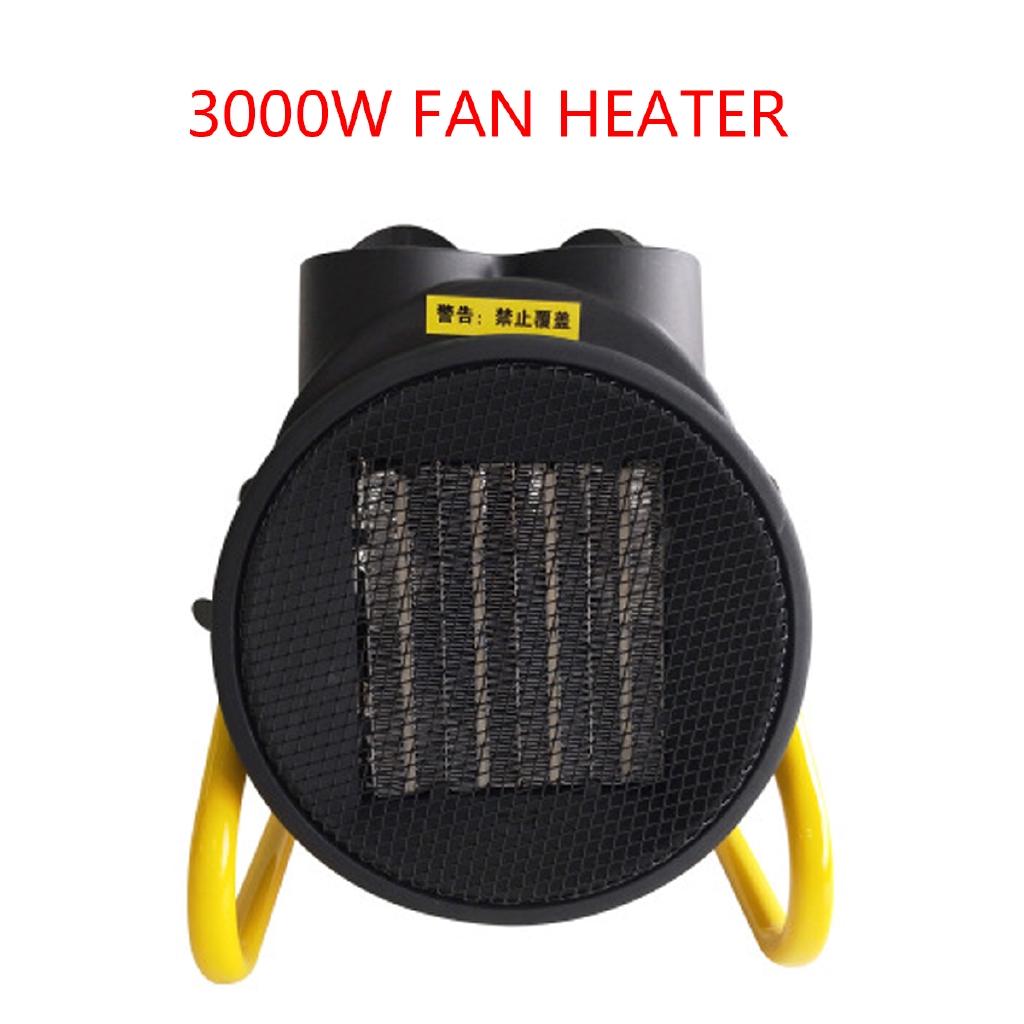 Portable Automatic Warmer Industrial 2000W / 3000W Portable Home Space Air Heater Electric Heater Air Conditioning Fan