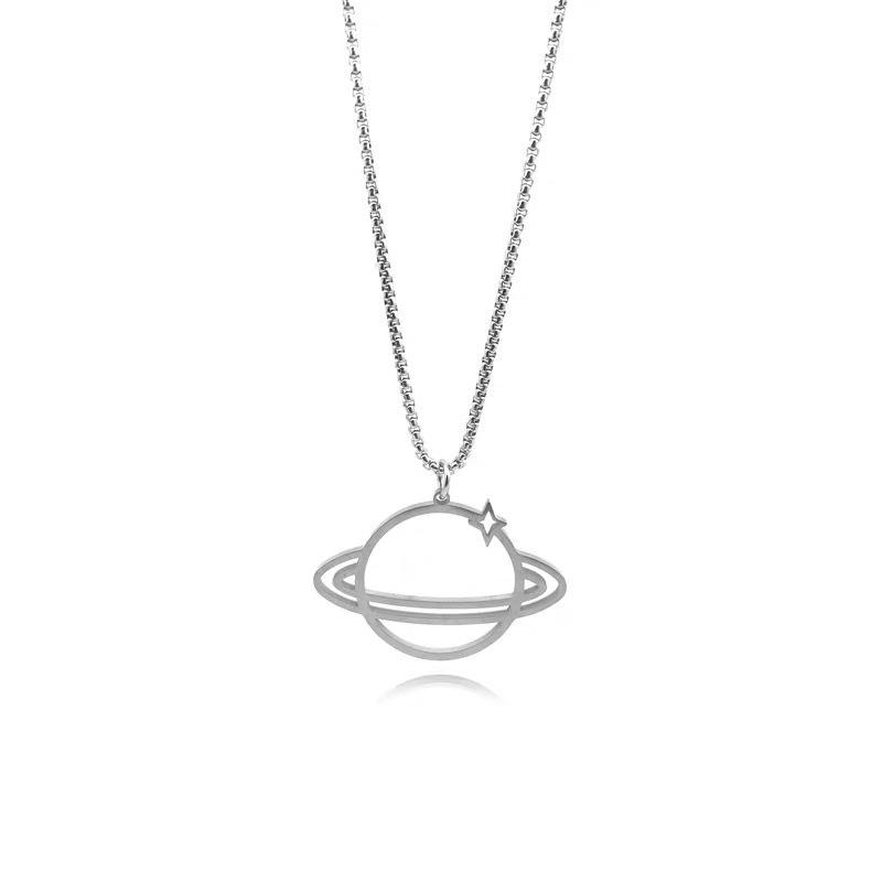 Женское модное титановое ожерелье Сатурн - Универсальный, простой, не выцветающий дизайн