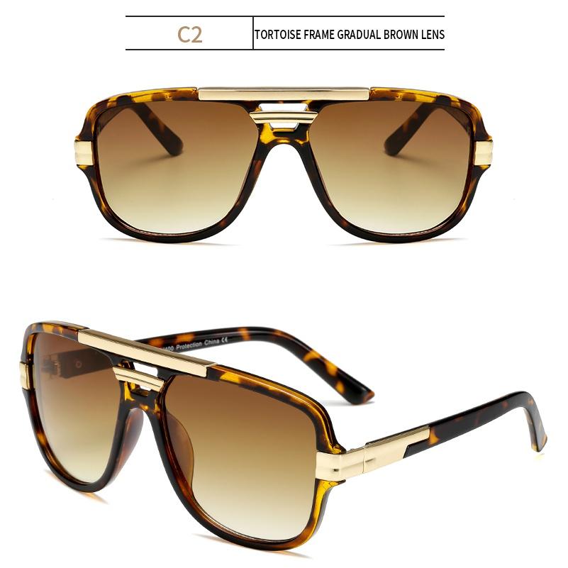 Fashion Men Sunglasses Vintage Male Square Sun Glasses Luxury Sunglass UV400 Shades Eyewear