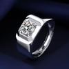 Imitation Mozzarella Diamond Simulation Diamond Ring Male Domineering Luxury Men's High Carbon Diamond One-carat Men's Ring