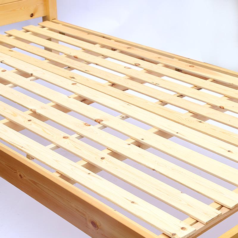 Schrenck's Solid Wood Pine Single Bed, 1.2 M Small Apartment/Dorm Double Bed