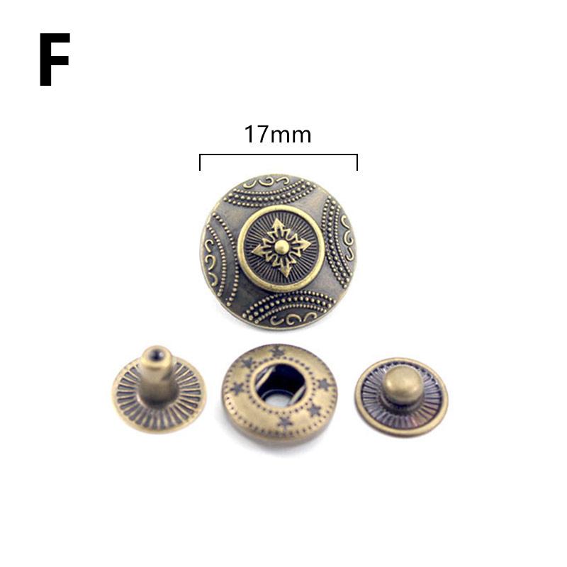 10 комплектов кожаных кнопок для рукоделия, застежек, медных кнопок, швейных аксессуаров для одежды своими руками