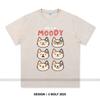 Женская футболка с принтом Born To Be Moody, 100% хлопок, свободные футболки с саркастическим принтом для мужчин, летние топы, уличная одежда в стиле эмо