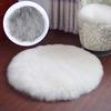 Cozy Round Rug Soft Furry Mat for Home Decoration Sofas Chairs Desks and Beds