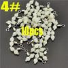 Luminous 3 Way Durable Fishing Swivels Sea Fishing Accessories Rolling Swivels Connector Sea Fishing Hook Size L S